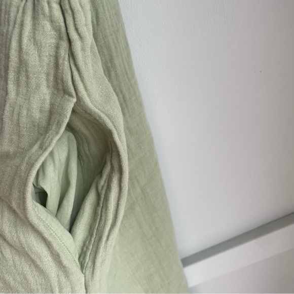 Universal Thread Smocked Gauze Shift Cotton Pastel Mint Baby Doll Dress size M - Picture 8 of 12